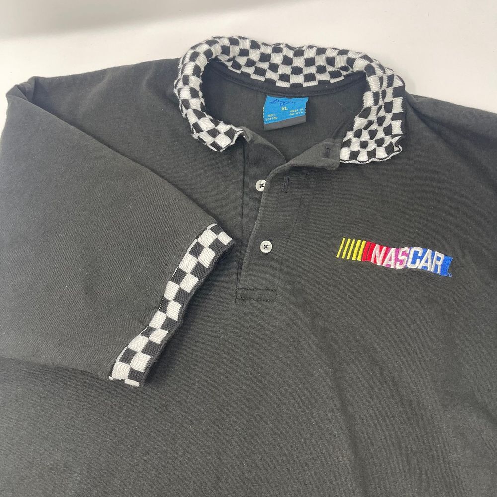 Vintage heron bay Nascar Racing Polo Shirt, Size‎ Large